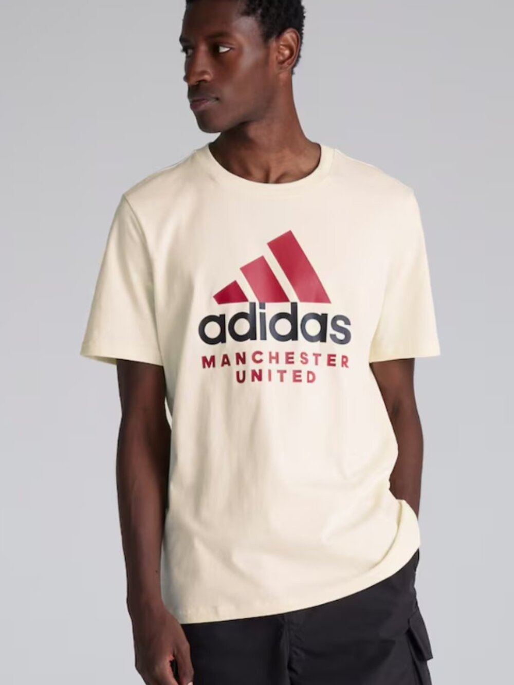 NWT Manchester United Seasonal Graphic T-Shirt Beige